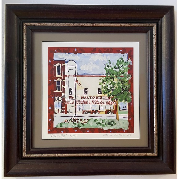 Tania Knudsen Dream Big Signed Numbered 108/250 Walton's Art Print Framed 2008 - Picture 5 of 16